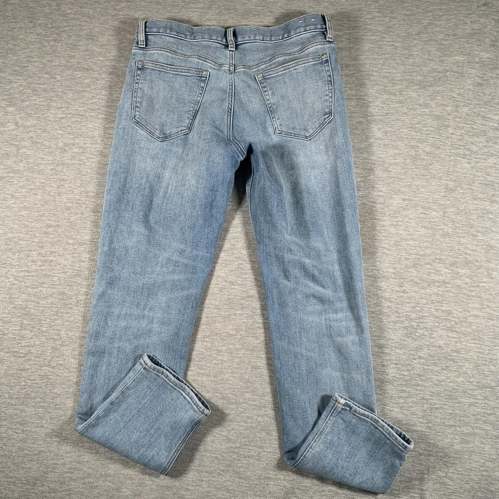 Banana Republic Jeans Mens 33x31 (33x32) Slim Taper Stretch Denim Pants‎ Blue